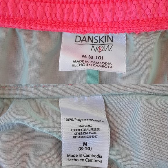 Danskin Bundle of 2 Running Mesh Shorts - Pink & Coral - Picture 14 of 16